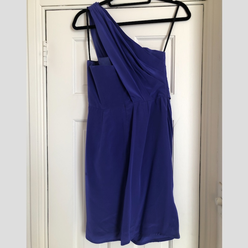 Zimmerman silk one shoulder cocktail dress